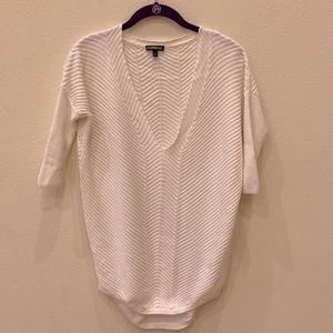 Express V-Neck Short Sleeve Sweater XS